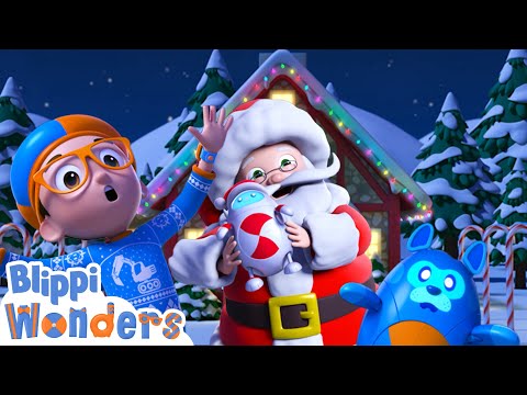 NEW! Blippi Saves Christmas! | Blippi Wonders Educational Cartoons for Kids