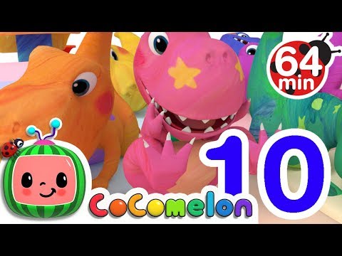 Dinosaur Number Song | + More Nursery Rhymes &amp; Kids Songs - CoComelon