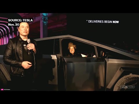 Elon Musk Delivers Cybertrucks to Customers