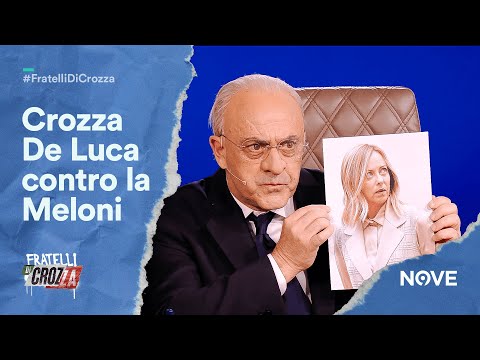 Crozza De Luca &quot;La Meloni &egrave; fuori dalla realt&agrave;, viene a Caivano e la Camorra aumenta!&quot;