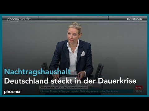 Alice Weidel zur Regierungserkl&auml;rung von Olaf Scholz zur Haushaltslage am 28.11.23