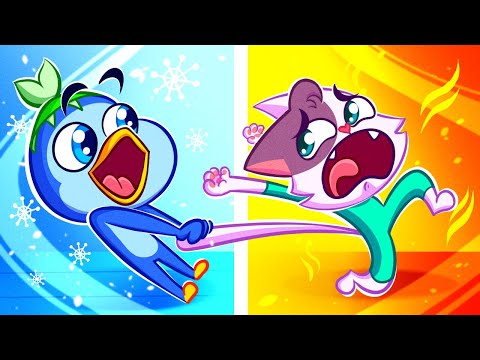 HOT vs COLD 🔥❄ | Winter And Summer Games! ✨ | Kids Cartoon By Cleo &amp; Theo