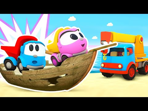 Leo the truck &amp; new attractions for friends! Full episodes of funny cartoons for kids. Cars for kids