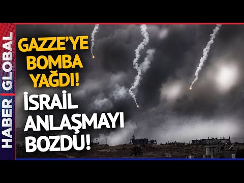 İsrail Anlaşmayı Bozdu! Gazze'ye Bomba Yağdırdı! &amp;Ccedil;ok Sayıda Filistinli Hayatını Kaybetti!