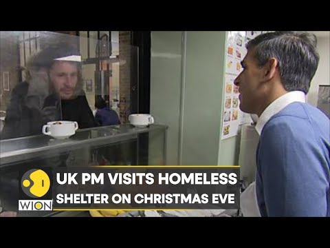 UK PM Rishi Sunak visits homeless shelter on Christmas eve, asks man if 'he is in business?' | WION