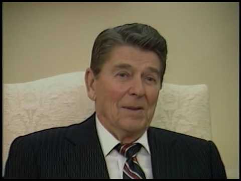 President Reagan's Interview with the Dallas Morning News in the Oval Office on January 8, 1985