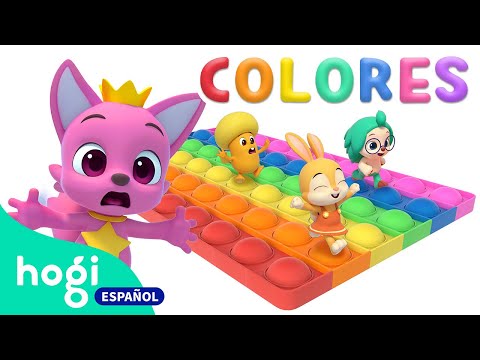 &iexcl;Aprende Colores con el Colorido Pop It! | Colores para ni&ntilde;os de 2 a 3 a&ntilde;os | Hogi en espa&ntilde;ol