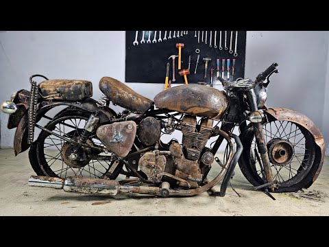 Old Bullet Full Restoration | Royal Enfield Old Bullet Restored And Modified?