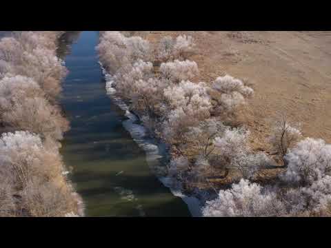 The beauty of our nature. Flight on a quadcopter.