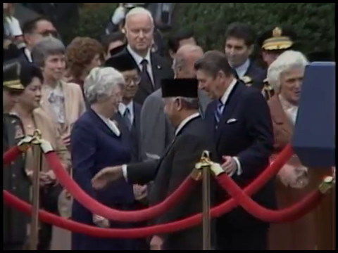 President Reagan and President Soeharto of Indonesia Remarks on October 12, 1982