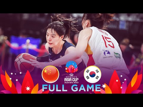 China v Korea | Full Basketball Game | FIBA Women's Asia Cup 2023 - Division A