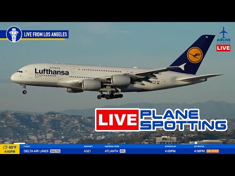 🔴LIVE LAX PLANE SPOTTING: Watch Arrivals and Departures LIVE! PART 2