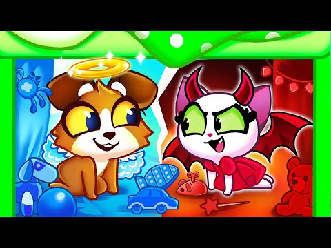 ANGEL VS DEVIL SECRET ROOM UNDER THE BED || Toddler Video by Paws&amp;Play