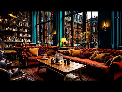 Slow Smooth Piano Jazz Music at Luxury Coffee Shop ❄ Background Instrumental to Relax, Study, Work