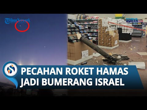 NIAT CEGAT 6 ROKET HAMAS, Bongkahan Roket Besar Hantam Supermarket Israel di Ashdod hingga Hancur