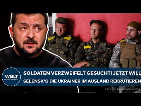 PUTINS KRIEG: Soldaten verzweifelt gesucht! Jetzt will Selenskyj die Ukrainer im Ausland rekrutieren