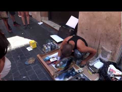 Amazing artist on the streets of Rome