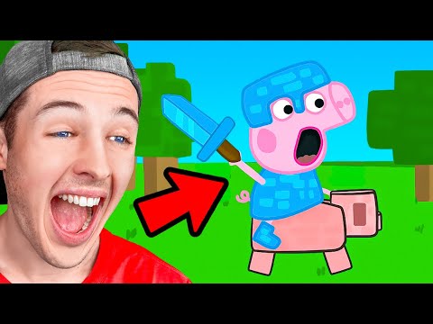 You LAUGH, You LOSE *MINECRAFT PEPPA PIG EDITION*