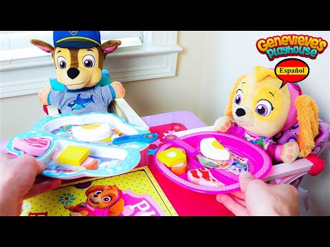 Video Educativo para Ni&ntilde;os! Juguetes Paw Patrol Skye y Chase!