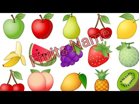 Learn fruits name for kids | Apple Mango Plum || All types of fruits 