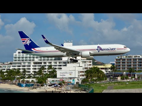 St Maarten Princess Juliana Airport *New Spot* Maho Beach Planespotting in 4K from The Morgan