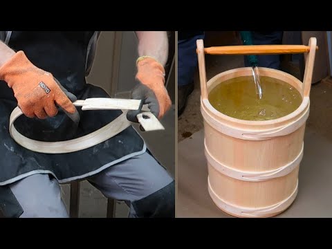 Making a bucket completely from wood &ndash; without glue or metal