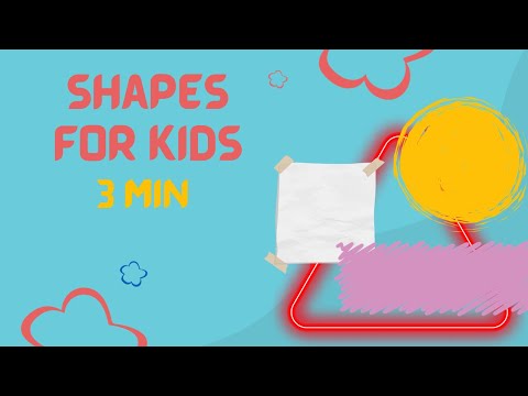 Shapes For Kids🔵🔺Colorful Shapes  🟤 ◼️Short And Engaging Kids' Learning Video! 🟥 🟩