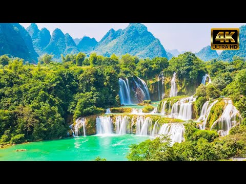 4K - Relaxing Nature In 4K, Relaxing Music With Beautiful Nature Scenes - Amazing Nature