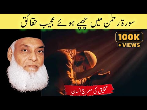 Surah Rahman ki fazilat | Dr Israr Ahmad | to tum apne parvardigar ki kis kis naimat ko jhutlao gay