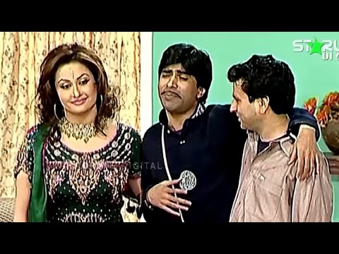 sajan abbas and Nargis With Tariq Teddy and Naseem Vicky Stage Drama Comedy Clip