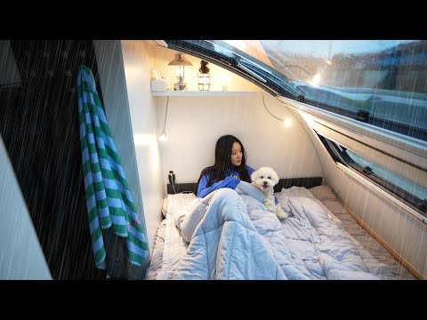 30 hours of rest in a peaceful caravan despite typhoons and heavy rain