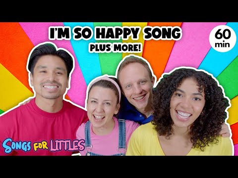 Happy Song | I&rsquo;m So Happy + More Nursery Rhymes &amp; Kids Songs | Ms Rachel | Kids Dance Songs