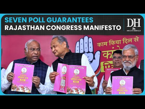 Rajasthan Assembly polls | Congress manifesto promises caste census, 10 lakh jobs