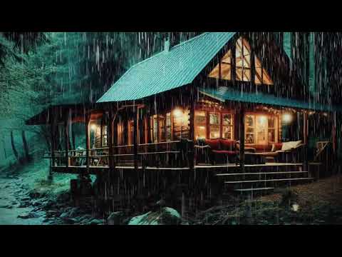 RAIN and THUNDER to Sleep Immediately - Deep Sleep with Heavy Rain on Tin Roof, Relax, ASMR