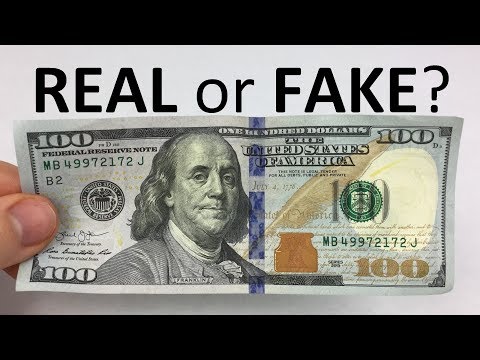 How to Tell if a $100 Bill is REAL or FAKE