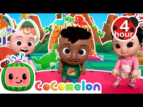 Five Little Dinosaurs + More | CoComelon - Cody's Playtime | Songs for Kids &amp; Nursery Rhymes