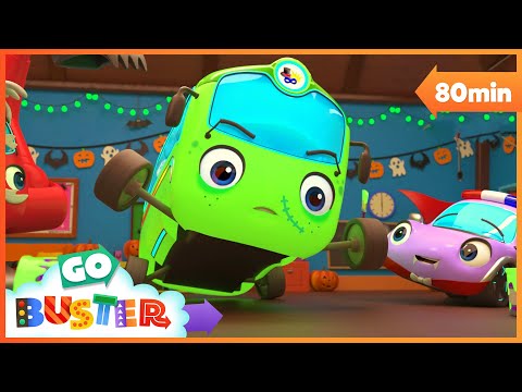 Halloween! Glow in the Dark Zombie | Go Buster - Bus Cartoons &amp; Kids Stories