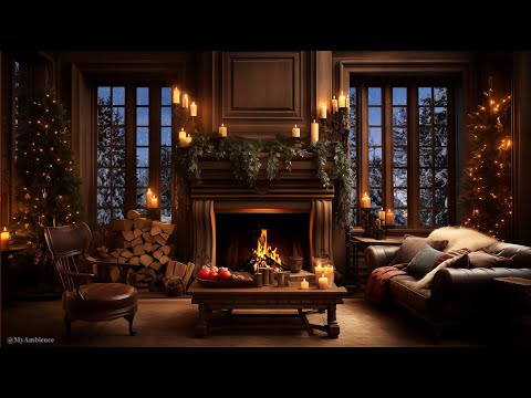 Let the holiday spirit and the soothing sounds of the hearth embrace you in a serene and cozy haven