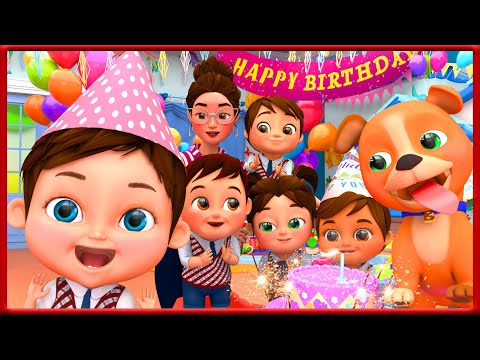 NEW Happy Birthday Song + Baby Shark V2 + Wheels on the Bus! + MORE Banana Cartoon 3D Nursery Rhymes