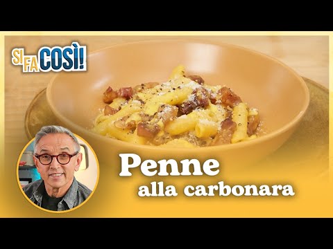 Penne alla carbonara - Si fa cos&igrave; | Chef BRUNO BARBIERI