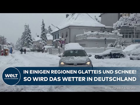 WETTER: Vorsicht! Glatteis und Schnee! Winter hat Deutschland im Griff - teils wird es w&auml;rmer