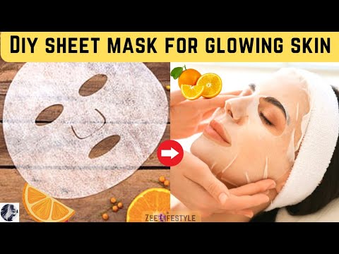 DIY Sheet Mask | Vitamin C Serum for Glowing Skin | Homemade Sheet Mask