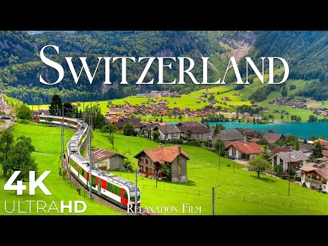 SWITZERLAND &bull; 4K Relaxation Film: Winter to Spring &bull; Relaxing Music - Nature 4k Video UltraHD