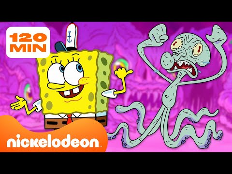 Bob Esponja | Cada Monstro na Fenda do Biqu&iacute;ni! | Compila&ccedil;&atilde;o de 2 Horas | Nickelodeon em Portugu&ecirc;s