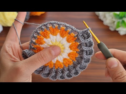 So Beautiful And So Easy 🥰 How To Crochet a Coaster Supla ✔ &Ccedil;ok Kolay Tığ İşi Supla Bardak Altlığı.