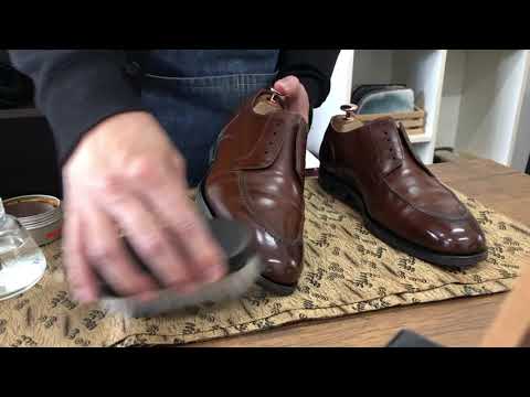 【靴磨き】お客様のREGALを磨きます【shoeshine】