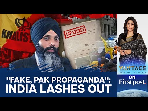 India Trashes &quot;Secret&quot; Khalistan Memo | Vantage with Palki Sharma