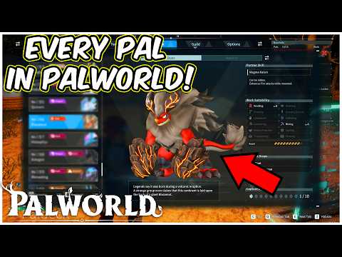 All Pals In The Paldeck For Palworld!! || Palworld Early Access