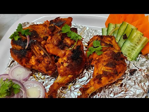 Smokey Tandoori Chicken|| Tandoori Chicken recipe |How to make tandoori chicken recipe