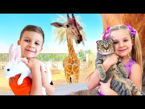 Diana and Roma - Funny Videos with Cat and Other Animals